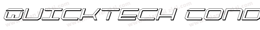QuickTech Condensed Italic字体转换